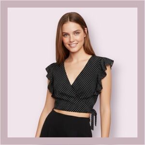 Free People Polka Dot Pretty Dayz Crop Top